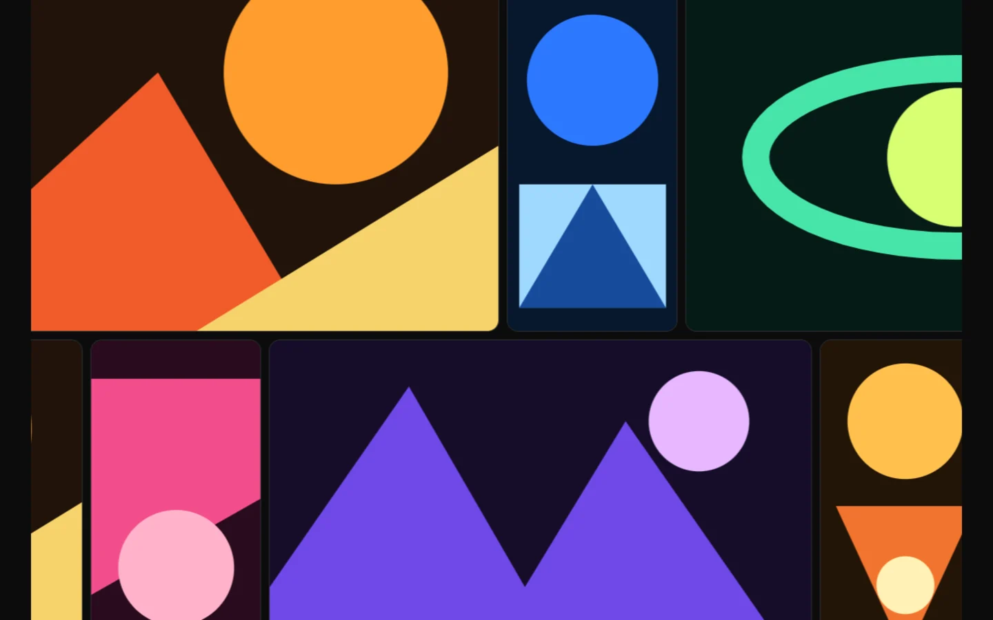Framer 双排动态画廊作品封面预览
